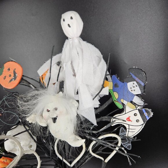 Halloween Light Up Boo Tree Figurine Witch Pumpkin Ghosts Sound Motion 19" WORKS - Picture 9 of 16